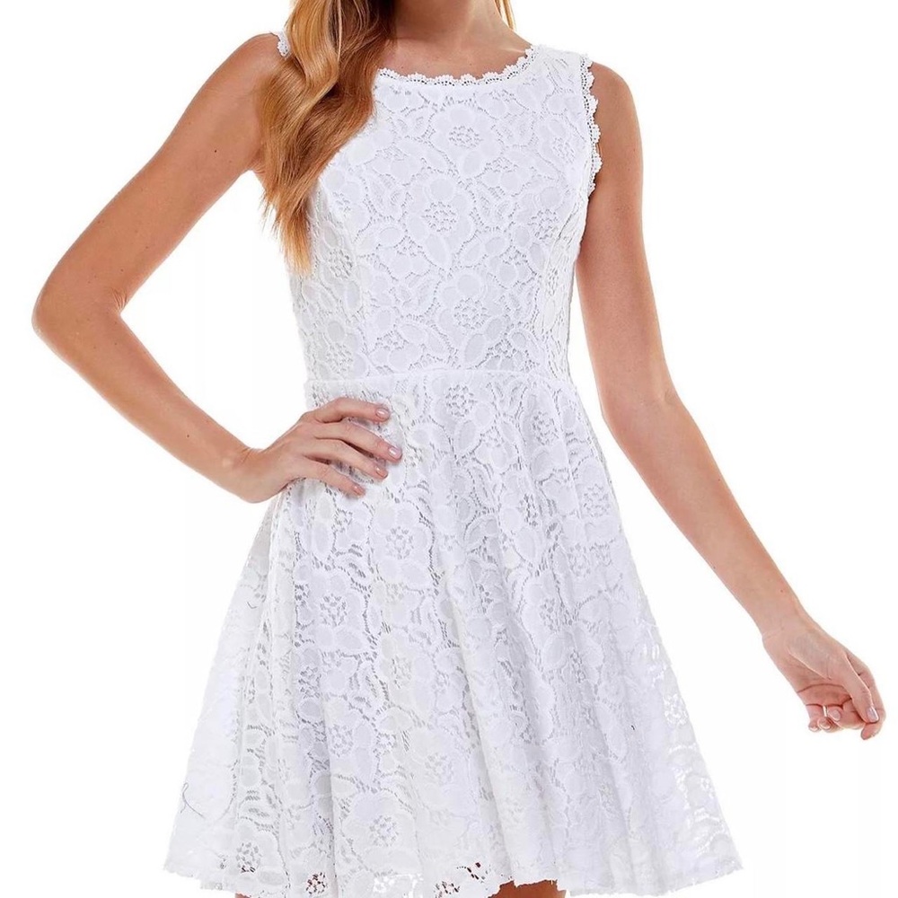 NWT White lace dress - Picture 1 of 8